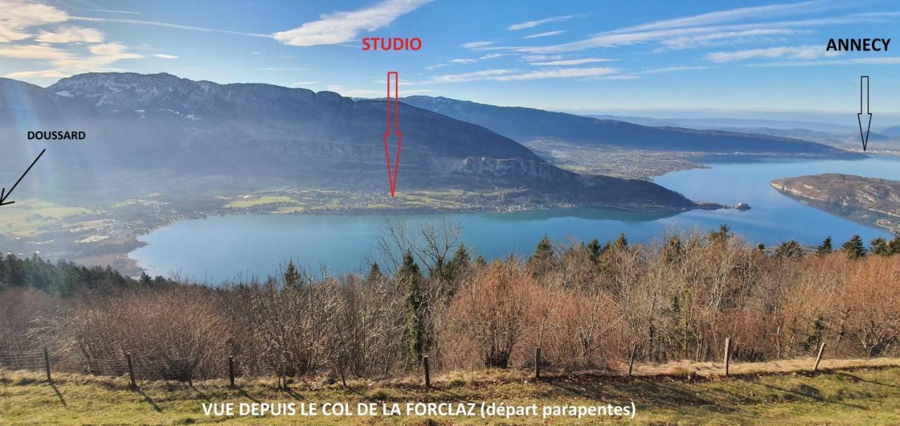 Studio A La Campagne Au Bout Du Lac D'Annecy Doussard Exteriér fotografie